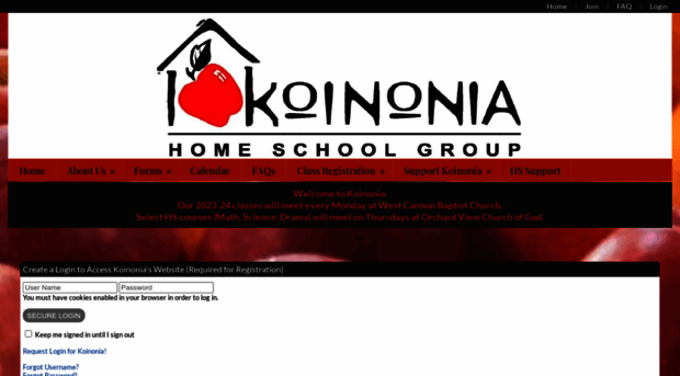 koinoniahomeschool.com