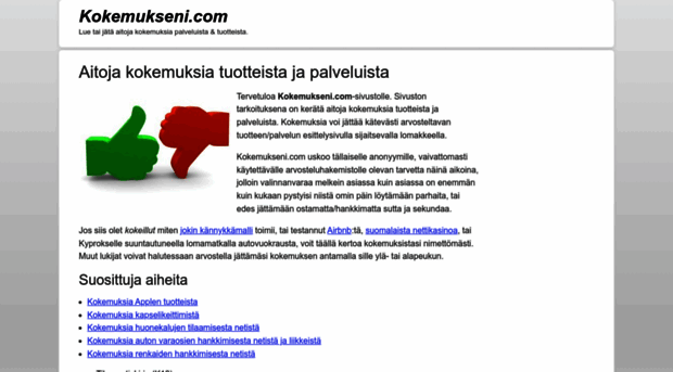 kokemukseni.com