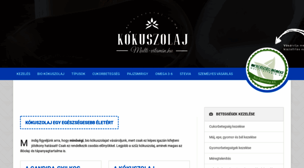 kokuszolaj.com