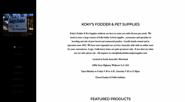 kokysfodderandpetsupplies.com