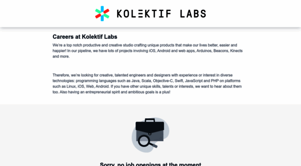 kolektiflabs.workable.com