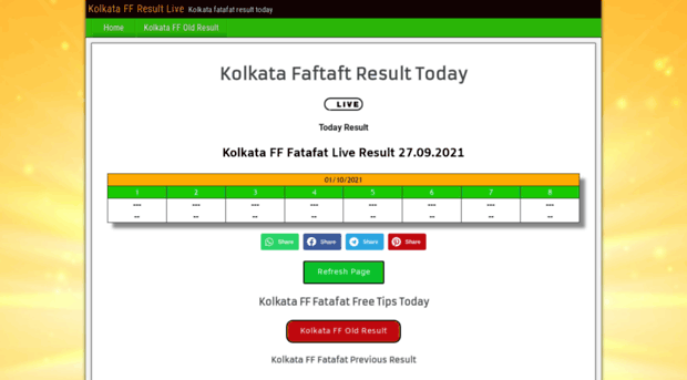 kolkataffresult.live