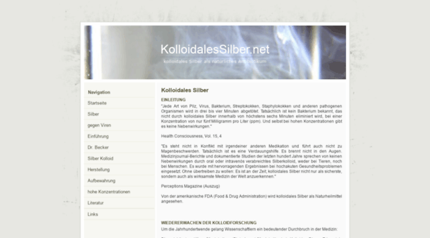 kolloidalessilber.net