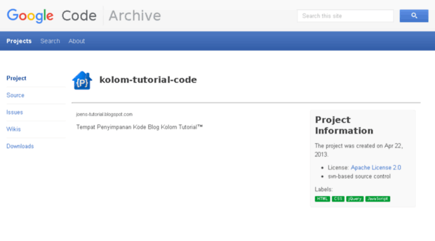 kolom-tutorial-code.googlecode.com