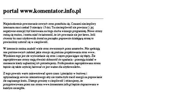 komentator.info.pl