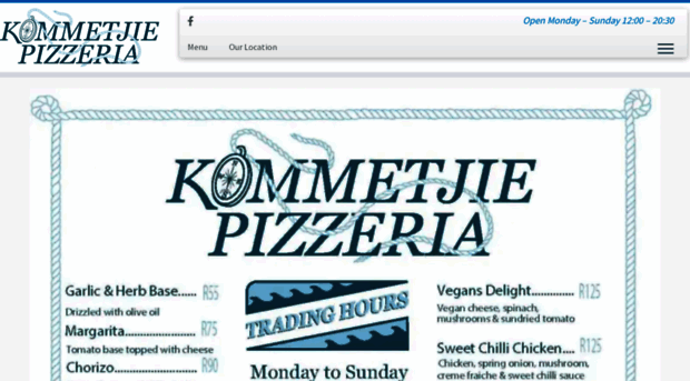 kommetjiepizzeria.com