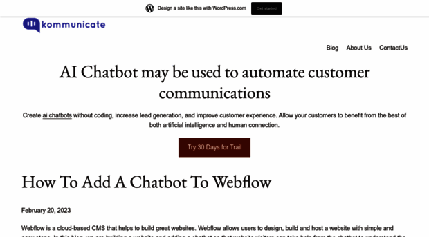 kommunicateaichatbot.wordpress.com