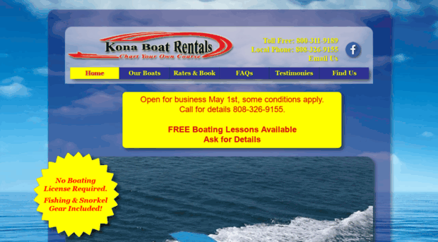 konaboatrentals.com