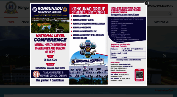kongunadualliedsciences.com