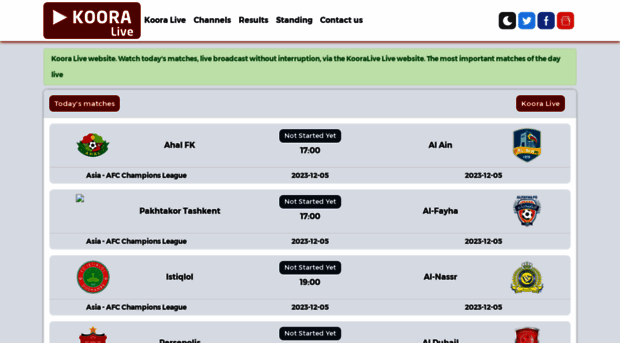 Koora lives tv Koora Live English Koora Live S