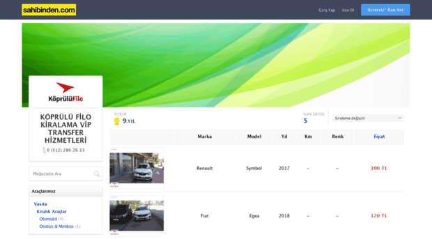 koprulurentacar.sahibinden.com