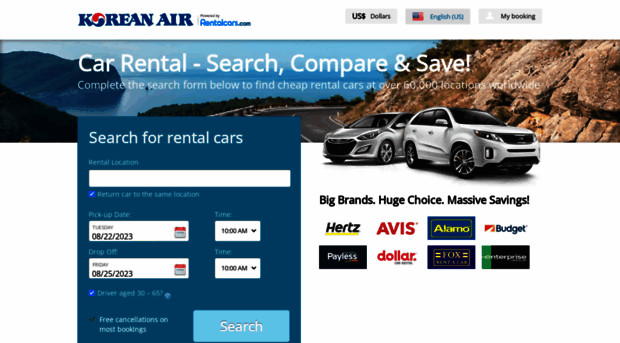 koreanair.rentalcars.com