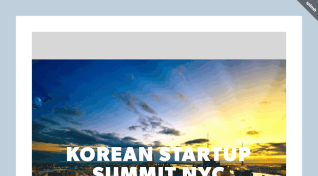 koreanstartupsummitnyc.splashthat.com