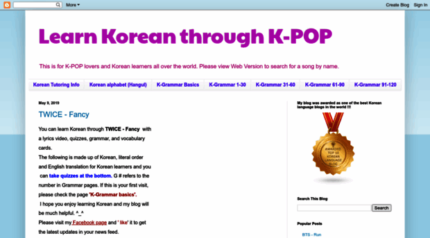 koreanthroughkpop.blogspot.ba