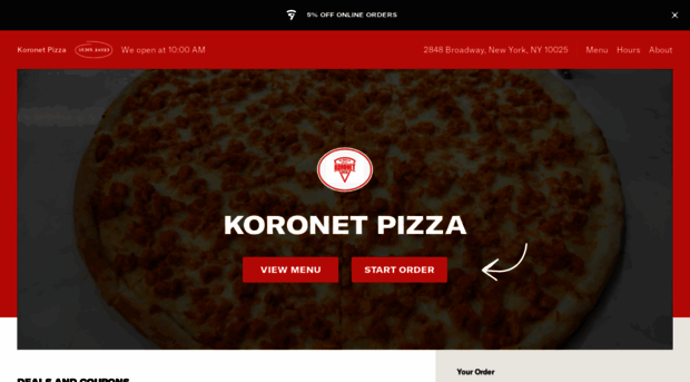 koronetpizzany.com