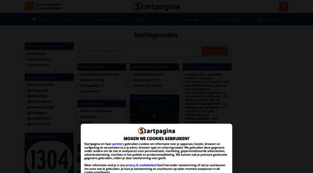 kortingscodes.startpagina.nl