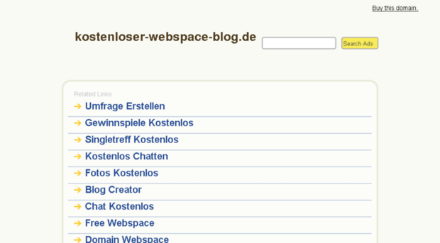 kostenloser-webspace-blog.de