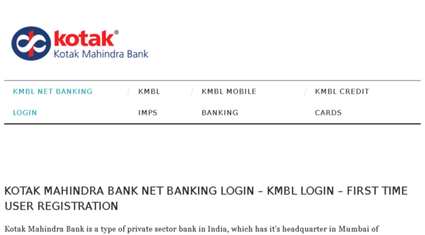 kotaknetbanking.in