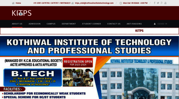 kothiwalinstitutetechnology.com