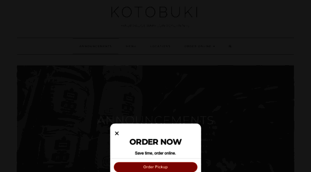 kotobukirestaurants.com