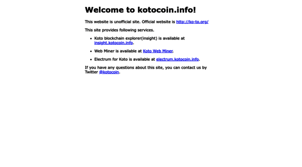 kotocoin.info