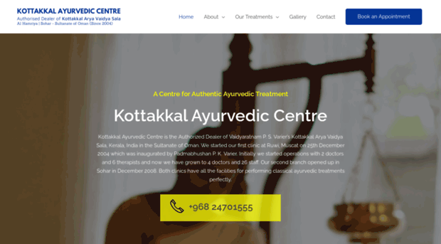 kottakkalayurvediccentre.com