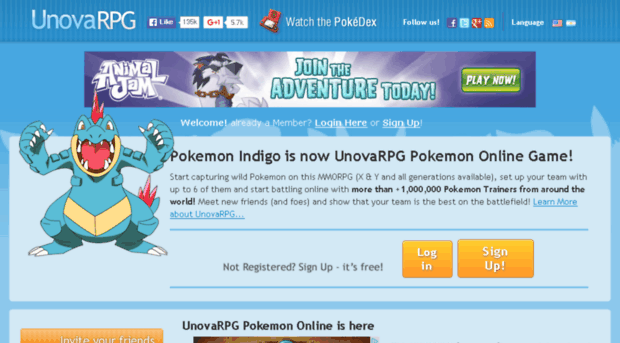 PokéDex UnovaRPG (Pokémon Indigo) Online Game