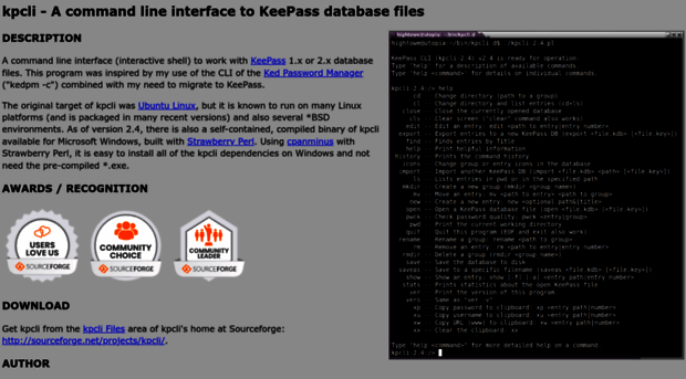 kpcli.sourceforge.net