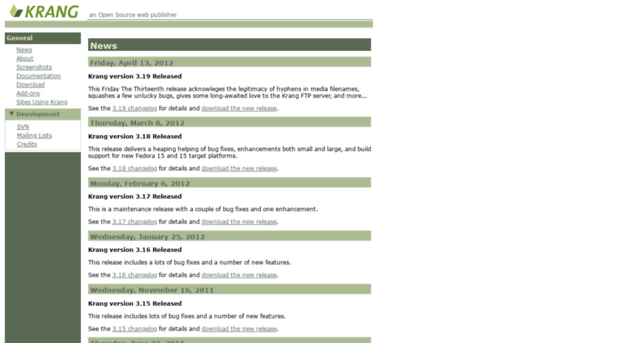 krang.sourceforge.net
