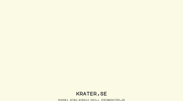 krater.se