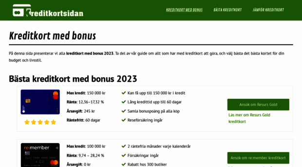 kreditkortsidan.se