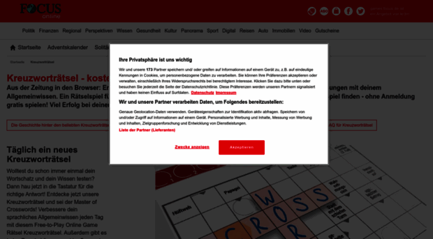 kreuzwortraetsel.focus.de