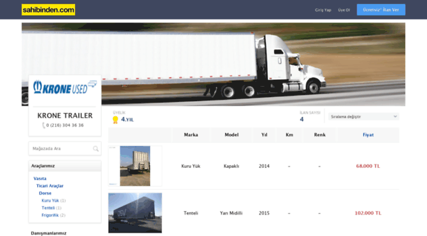 kroneusedturkiye.sahibinden.com