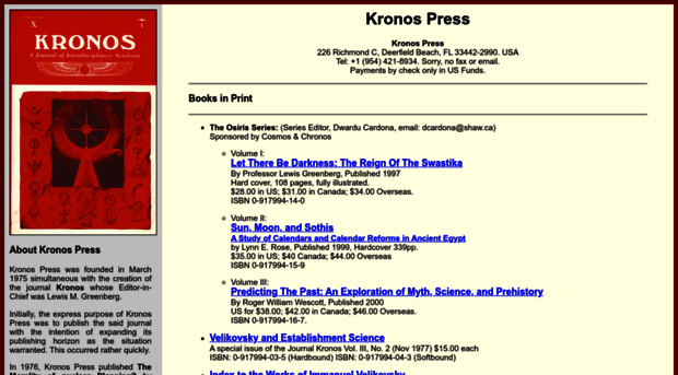 kronos-press.com