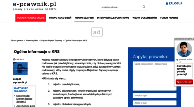 krs.e-prawnik.pl