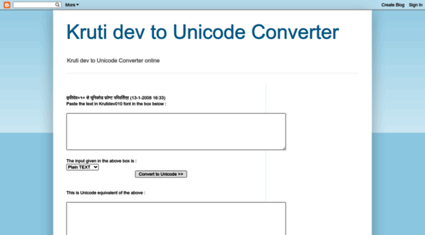 krutidev2unicode.blogspot.in