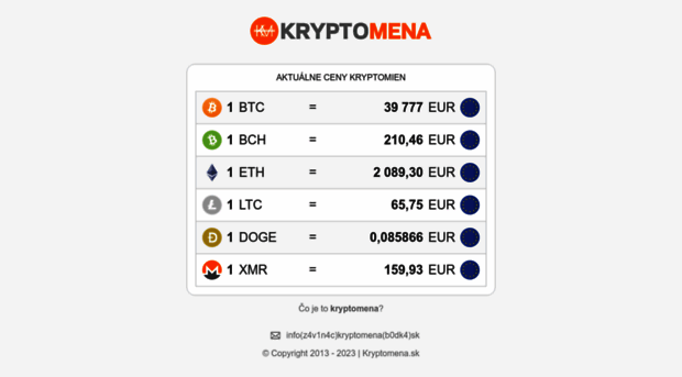 kryptomena.sk