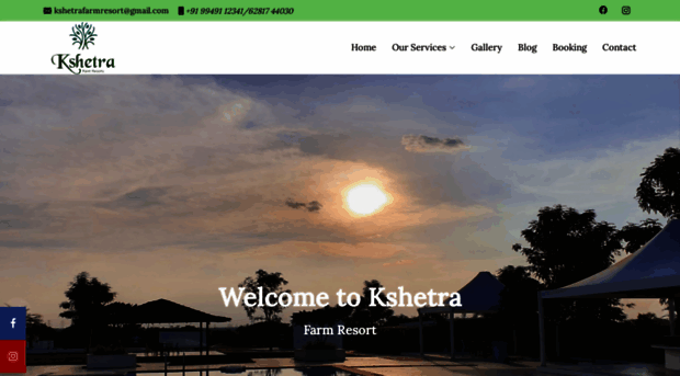 kshetrafarmresort.com