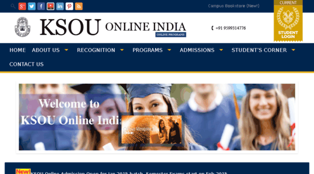 ksouonlineindia.edu.in