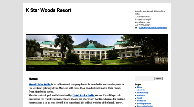 kstarwoodsresortkarnala.com