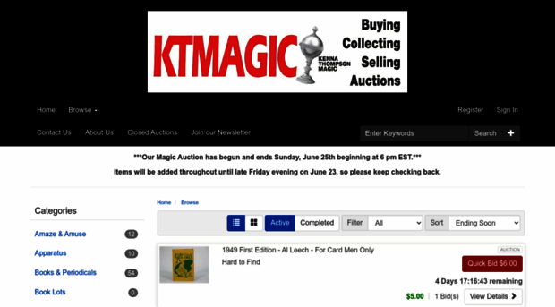 ktmagicauction.com