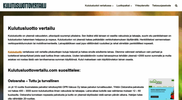 kulutusluottovertailu.com