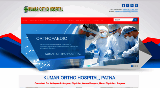 kumarorthohospital.in