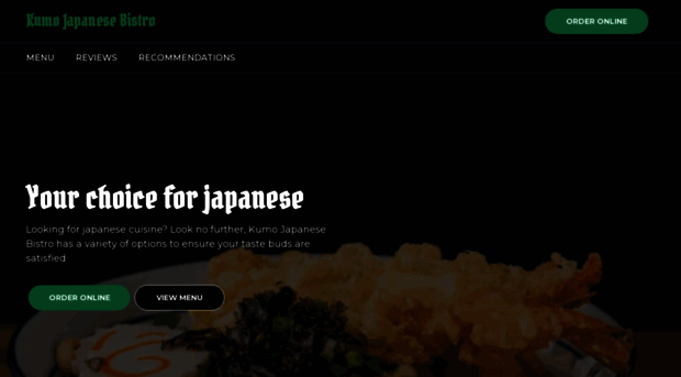 kumojapanesebistro.com