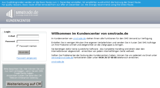 kundencenter.smstrade.de