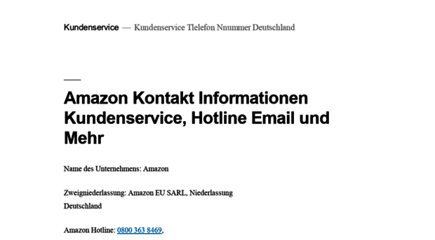 kundenservicetelefonnummer.de