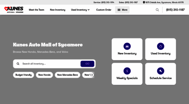 kunesautomallsycamore.com