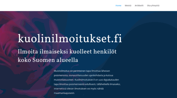 kuolinilmoitukset.com