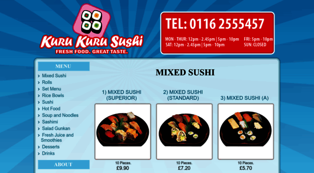 kuru-kuru-sushi.com