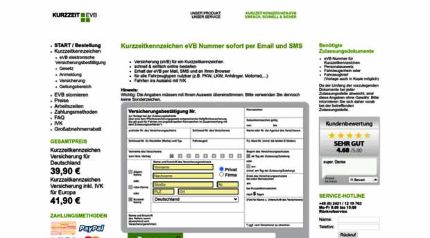 kurzzeit-evb.de